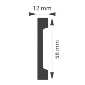 Brau decorativ din polimer rigid B20 - 5.8x1.2x200 cm - Img 2