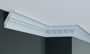 Cornisa decorativa din poliuretan Flexibil C908F - 8.2x5.8x200 cm - Img 1
