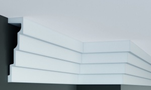 Cornisa decorativa din poliuretan Flexibil P886F - 5x19x200 cm