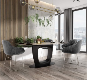 Panou riflat 3D Milo, Walnut, 270x11.6cm, Lamelio - Img 2