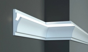 Profil pentru banda LED din polistiren extrudat acoperit cu rasina minerala KD402 - 15x5.5x115 cm - Img 4