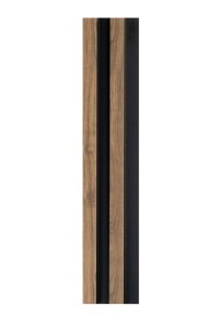 Profil stanga pentru panou riflat 3D Vasco, Oak Craft, 270x6.2cm, Lamelio