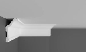 Cornisa decorativa din polimer rigid C23 - 5.7x2.9x200 cm - Img 2