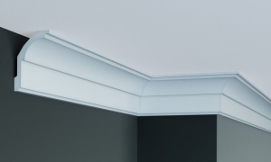 Cornisa decorativa din poliuretan Flexibil P872F - 9.7x6.3x200 cm - Img 2