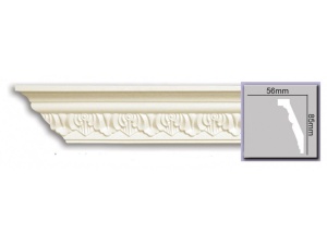 Cornisa decorativa din poliuretan P908 - 5.9x5.9x200 cm - Img 2