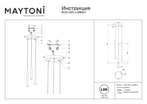 Lustra MOD132PL-L36BSK1 - Img 3