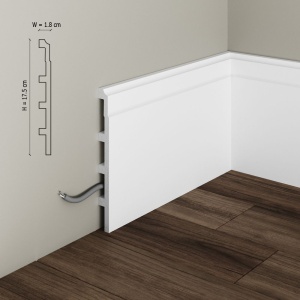 Plinta flexibila din poliuretan S26 - 17.5x1.8x200 cm - Img 2
