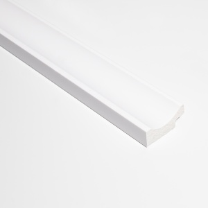 Profil dreapta pentru panou riflat 3D Onda, Alb, 270x3.2cm, Lamelio