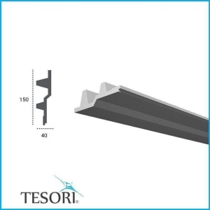 Profil pentru banda LED din poliuretan KF709 - 15x4x200 cm - Img 2