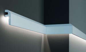 Profil pentru banda LED din poliuretan KF718 - 7.9x3.4x200 cm - Img 1
