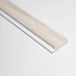 Profil stanga pentru panou riflat 3D Onda, Stejar Alb, 270x3.8cm, Lamelio