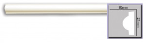 Brau decorativ din poliuretan CR901 - 2.1x1x200 cm - Img 1