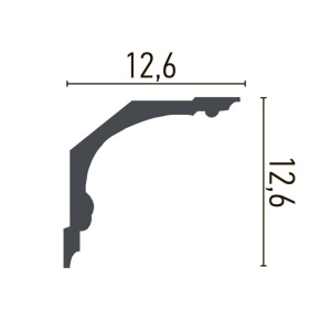 Cornisa decorativa din poliuretan C732 - 12.6x12.6x200 cm - Img 3