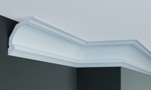 Cornisa decorativa din poliuretan Flexibil P832F - 11.4x7.8x200 cm - Img 1
