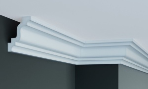 Cornisa decorativa din poliuretan Flexibil P927F - 10.2x7.6x200 cm