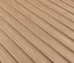 Panou riflat 3D Olmo, Oak Gold II, 270x12.2cm, Lamelio - Img 3