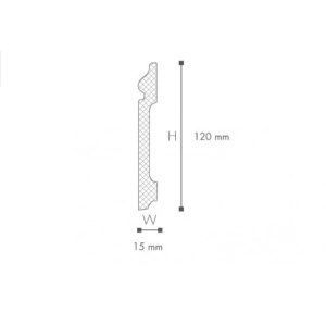 Plinta flexibila din poliuretan S13 - 12x1.5x200 cm - Img 5