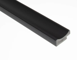 Profil dreapta pentru riflaj decorativ 3D Onda, Negru, 270x3.2cm, Lamelio