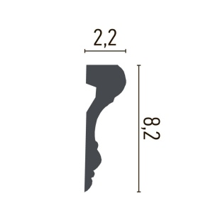 Brau decorativ din poliuretan CR816 - 8.2x2.2x200 cm - Img 2