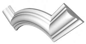 Coltar decorativ din poliuretan M1-2 - 14x14x2 cm - Img 2