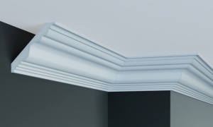 Cornisa decorativa din poliuretan P909 - 10x10x200 cm - Img 2