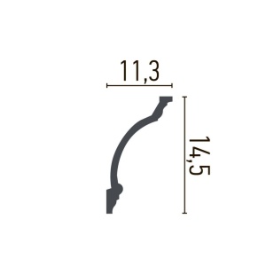 Cornisa decorativa din poliuretan P949 - 11.3x14.5x200 cm - Img 6