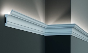 Profil pentru banda LED din poliuretan KF717 - 8.1x4.5x200 cm - Img 2