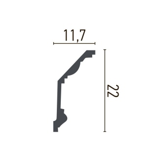 Cornisa decorativa din poliuretan P947 - 22.4x11.6x200 cm - Img 6