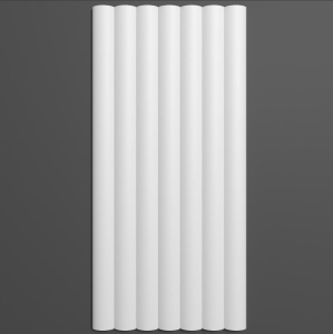 Panou decorativ 3D din poliuretan flexibil, model Riflaj W368F - 25x1.25x280 cm