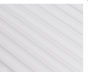 Panou riflat 3D Infinity, Onda, Alb, 270x12 cm, Lamelio - Img 2