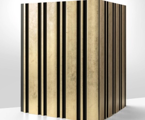 Panou riflat 3D Milo, Auriu, 270x11.6cm, Lamelio - Img 3
