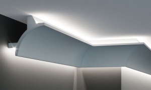 Profil pentru banda LED din poliuretan Flexibil KF706F - 11.5x11.5x200 cm - Img 1