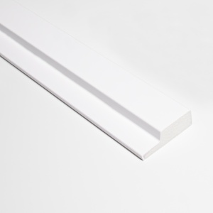 Profil stanga pentru panou riflat 3D Olmo, Alb, 270x4.2 cm, Lamelio