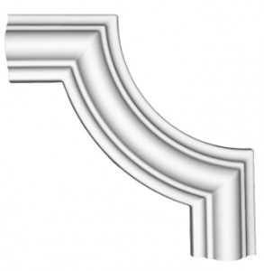 Coltar decorativ din poliuretan M1-2 - 14x14x2 cm - Img 1