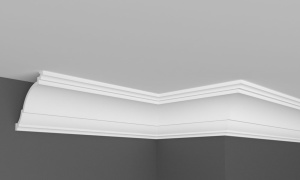 Cornisa decorativa din polimer rigid KH911 - 8.2x8.2x200 cm