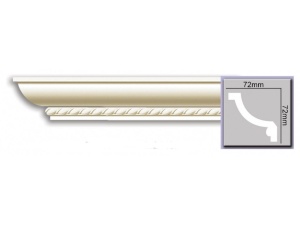 Cornisa decorativa din poliuretan C928 - 7.7x4.3x200 cm - Img 2