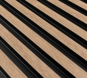 Panou riflat 3D Vasco, Oak Gold, 270x11.7cm, Lamelio - Img 4
