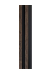 Profil dreapta pentru panou riflat 3D Vasco, Walnut, 270x3.1cm, Lamelio