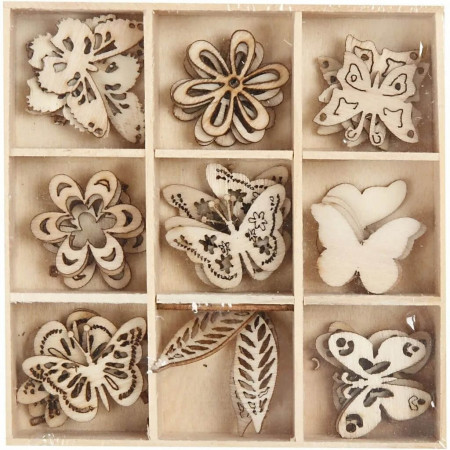 Set ornamente din lemn - Vara