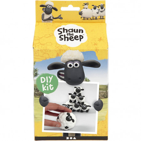 Kit DIY Shaun the Sheep - Bowling din plastilina Silk Clay si Foam Clay