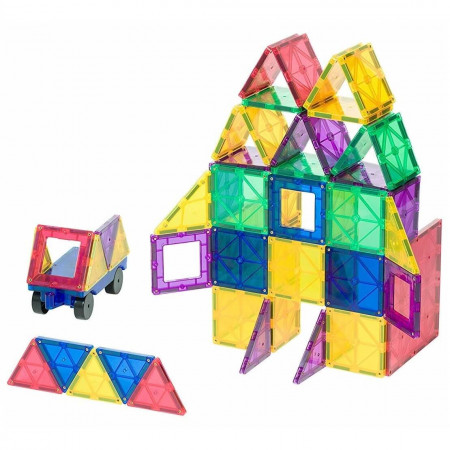 Set Playmags - 50 piese magnetice de constructie