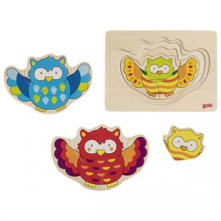 Puzzle straturi Goki Bufnita