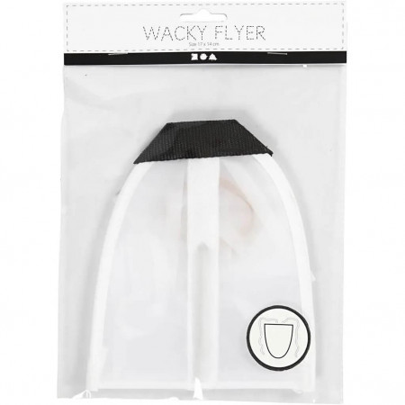 Zmeu mic tip Wacky flyer - alb, pentru colorat