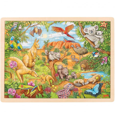 Puzzle lemn Goki - Animale australiene