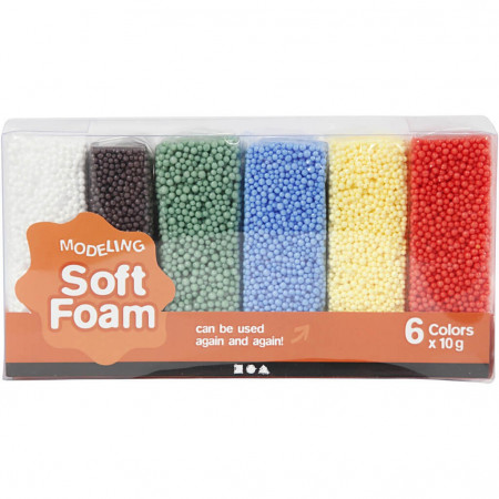 Set spuma moale Soft Foam, 6 culori