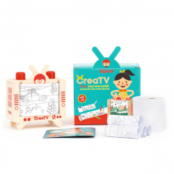 Joc din lemn Televizor CreaTV, Kipod Toys - Img 1