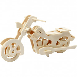 Kit 3D din placaj de lemn - Motocicleta - Img 1