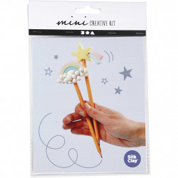 Mini kit creativ - creione decorate cu plastilina Silk Clay - Img 1