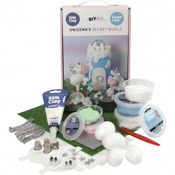 Kit creativ din plastilina Foam Clay si Silk Clay - lumea unicornilor - Img 1