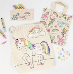 Rucsac panza pentru colorat - model Unicorn - Img 2